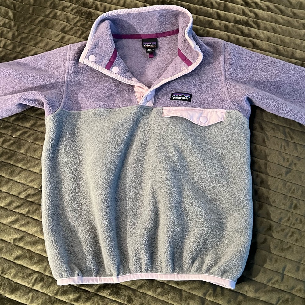 Girls Patagonia pullover fleece, XS (5/6)